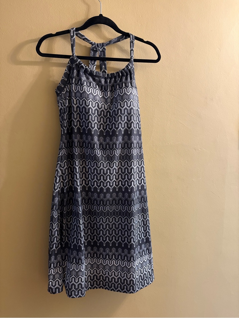 PrAna black and white racerback summer dress